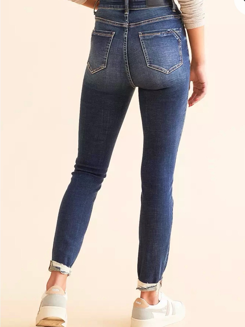 Buckle Black Fit No. 35 Jeans Women's 28x27 Blue Denim Skinny Ankle Distressed